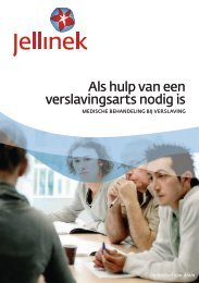 Brochure medische behandeling bij verslaving - Jellinek