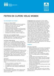 Factsheet Cijfers en feiten veilig wonen - Politiekeurmerk Veilig ...