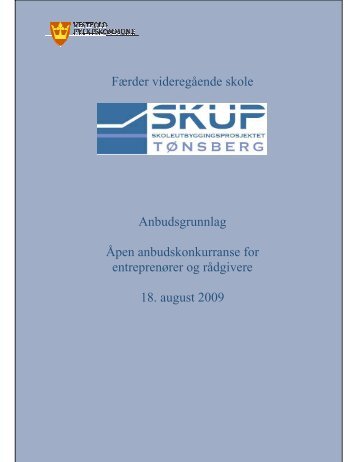 Konkurransegrunnlag Færder vg. skole – Vestfold fylkeskommune