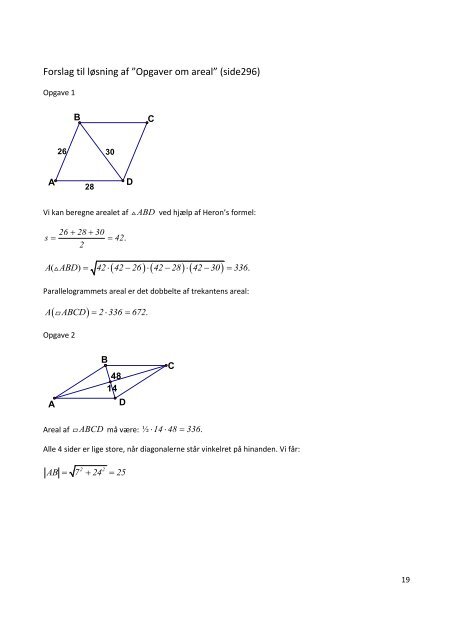 Forslag til løsninger til opgaver i Matematik – En grundbog for ...