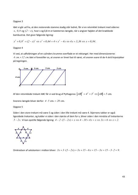 Forslag til løsninger til opgaver i Matematik – En grundbog for ...