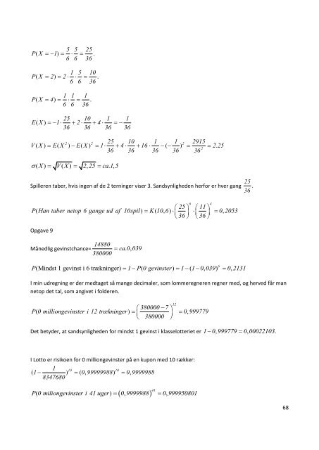 Forslag til løsninger til opgaver i Matematik – En grundbog for ...