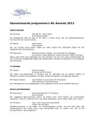 Beschrijving nominaties NL-awards 2012 (Adobe Acrobat, 89 ... - Roos