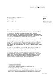 Brief Ministerie van Justitie en Veiligheid WODC ... - Federatie Opvang