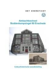 Waardestelling Ambachtsschool, Enschede - Het Oversticht