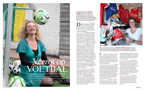 Vrouwen met verstand van voetbal: ze bestaan! Lobke, Sandra ...