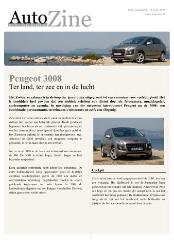 Autozine - Peugeot 3008 - Autozine.eu