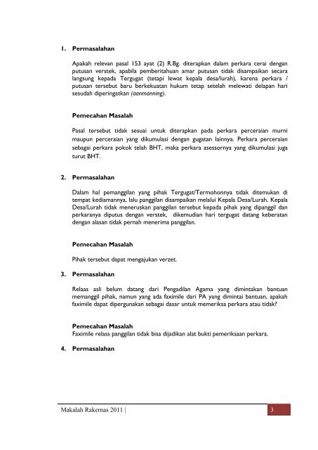 Pemecahan permasalahan hukum lingkungan peradilan ... - MS Aceh