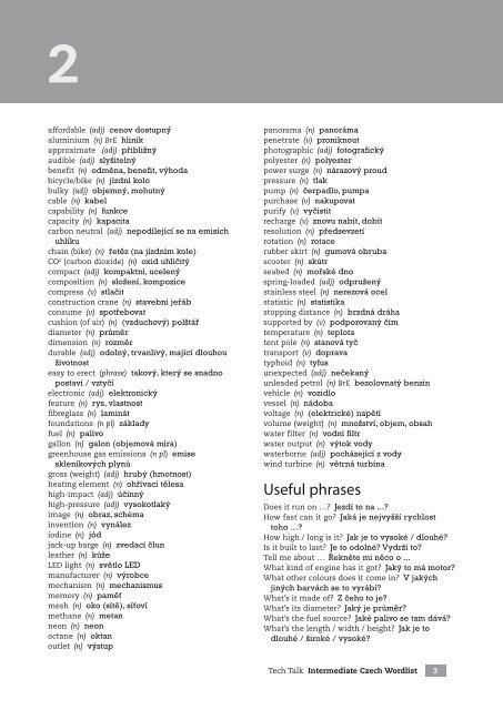 Intermediate Czech Wordlist - readers.sk
