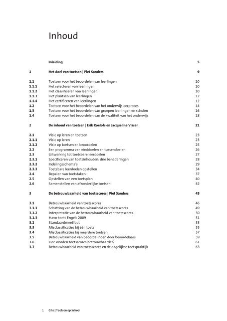 Toetsen op School - Masterplan Dyslexie