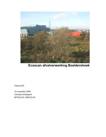 Ecoscan afvalverwerking Boeldershoek - ruimtelijkeplannen ...