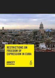 Restrictions on Freedom of Expression in Cuba - Amnistia ...