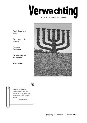 Verwachting 2003 - nummer 1.pdf - De woeste weg