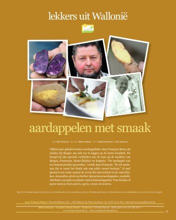 aardappelen met smaak - Lekker Waals