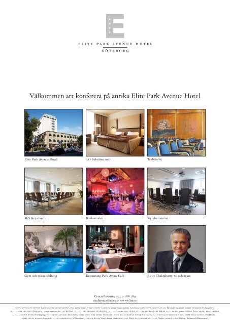 Konferensbroschyr Elite Park Avenue Hotel - Elite Hotels