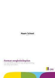 Naam School Format zorgbeleidsplan - Onderwijs in Ontwikkeling