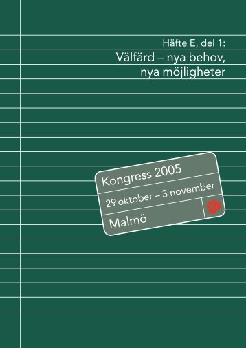 Häfte E-1 - Socialdemokraterna