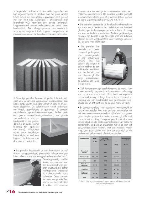 Thermische isolatie en dichtheid van een plat dak-version ... - IBGE