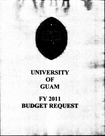 University of Guam (FY2011) - Senator Vicente (ben)