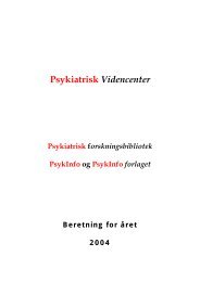 Psykiatrisk Videncenter