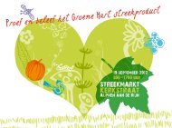 deelnemers van de streekmarkt op een rij - Slow Food Nederland