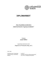 Das Qualitätsverständnis österreichischer Agrarjournalisten