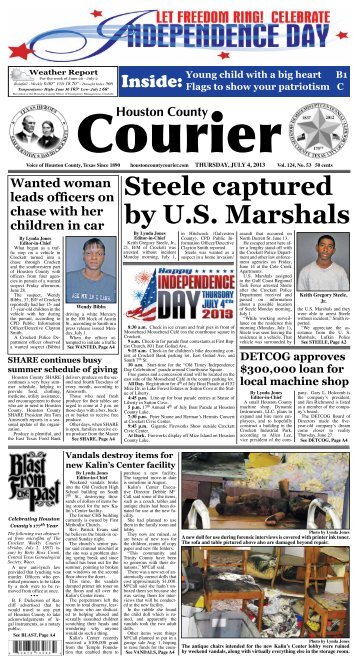 Steele captured by U.S. Marshals - Houston County Courier