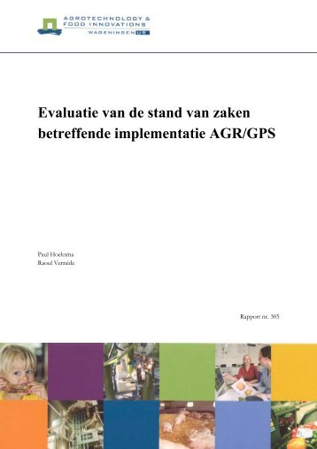 rapport aid agr/gps - Mestverwerken - Wageningen UR