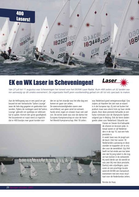 opmaak oktober.indd - Jachtclub Scheveningen