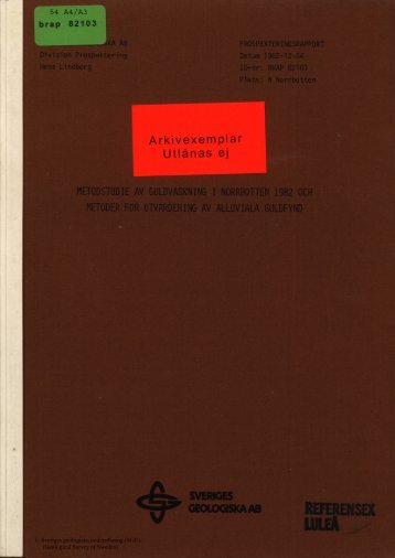 54 A4/A3 - Sveriges geologiska undersökning