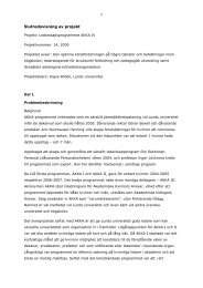 Slutredovisning av ledarskapsprogrammet AKKA IV
