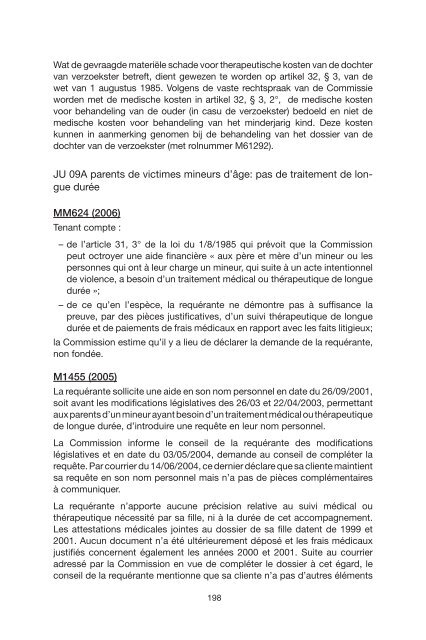 commission pour l'aide financiere aux victimes d'actes ... - Justice