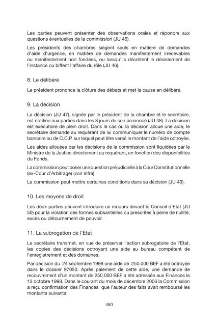 commission pour l'aide financiere aux victimes d'actes ... - Justice