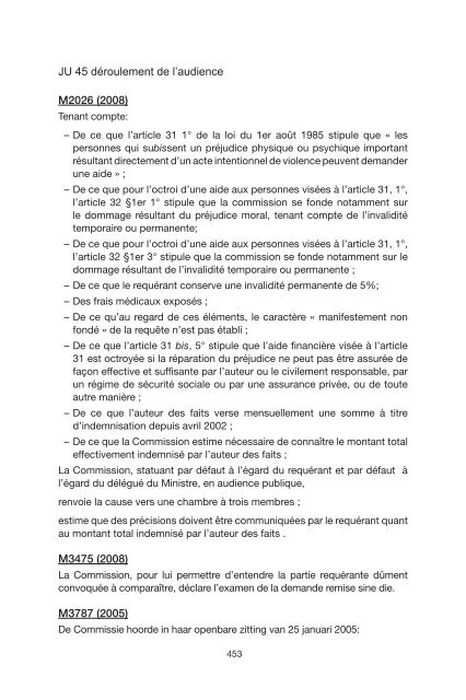 commission pour l'aide financiere aux victimes d'actes ... - Justice