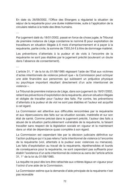 commission pour l'aide financiere aux victimes d'actes ... - Justice