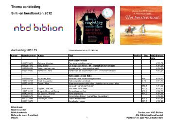 Thema-aanbieding Sint- en kerstboeken 2012 - M'zine - Biblion