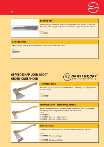 Gereedschap voor groenonderhoud - Heigo