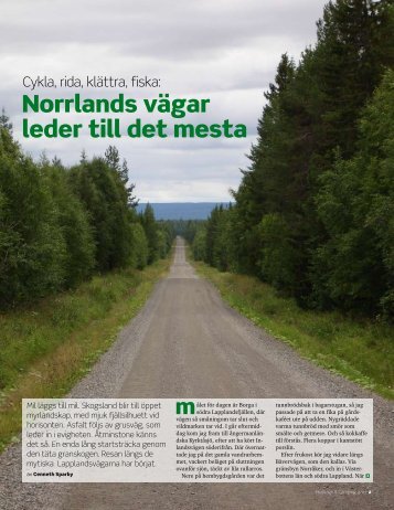 Norrlands vägar leder till det mesta
