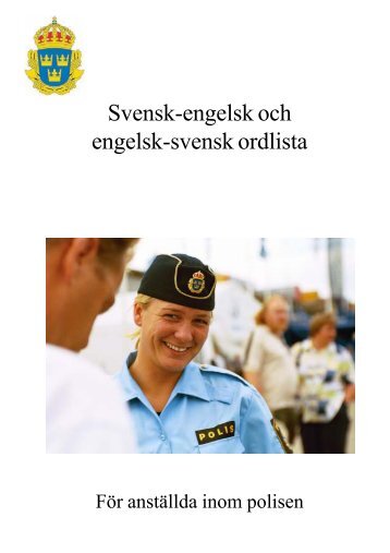 Svensk-engelsk och engelsk-svensk ordlista - Polisen