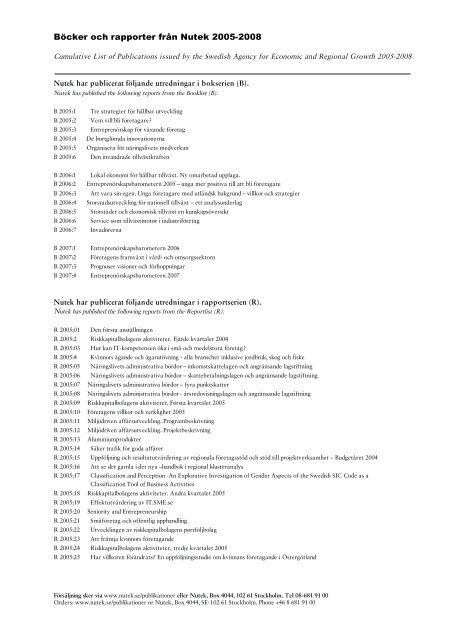 Näringslivets administrativa kostnader på ... - Southcliff!