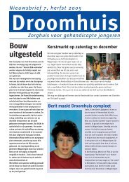 Droomhuis Nieuwsbrief 7 - Het Droomhuis