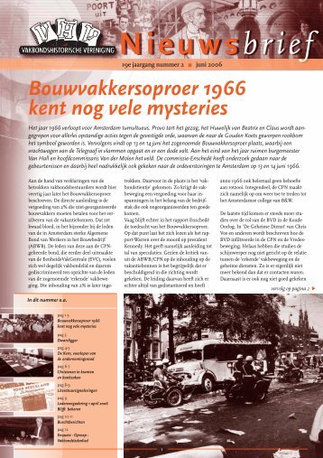 Nieuwsbrief juni - Vakbonds Historie