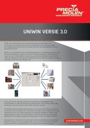 Brochure UniWin - Precia Molen