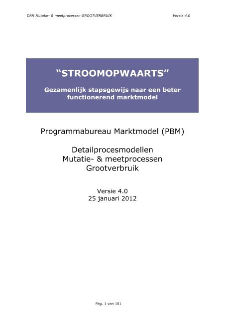 DPM Mutatie- en meetprocessen - GV v40 (integrale versie ... - EDSN