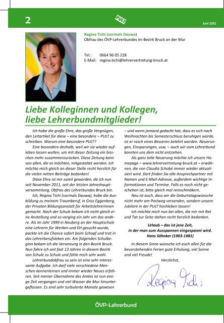 Pult Juli 2012 - lehrervertretung-bruck.at