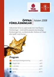 Oppna Forelasningar hosten 2008sep08.pdf - Högskolan i Kalmar