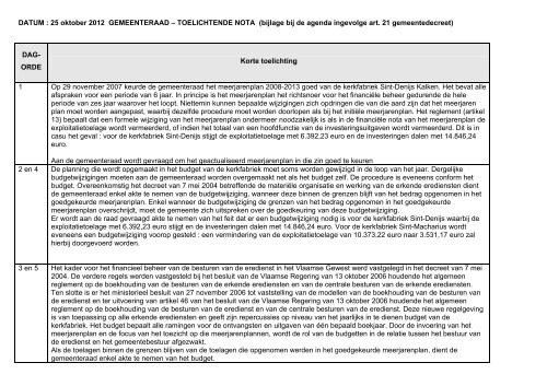 de verklarende nota - Gemeente Laarne