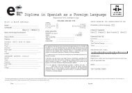 Diploma in Spanish as a Foreign Language - Dele - Instituto ...