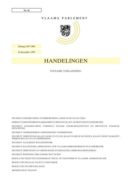 Handelingen PDF - Vlaams Parlement