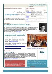 SIMI ALUMNI NEWSLETTER - SIMI Alumni Association (SAA)